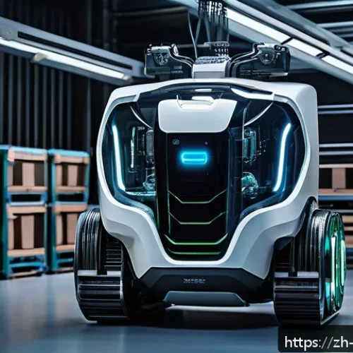 로봇의 딥러닝 모델 경량화 - A futuristic mobile robot equipped with a lightweight deep learning vision system operating efficien...